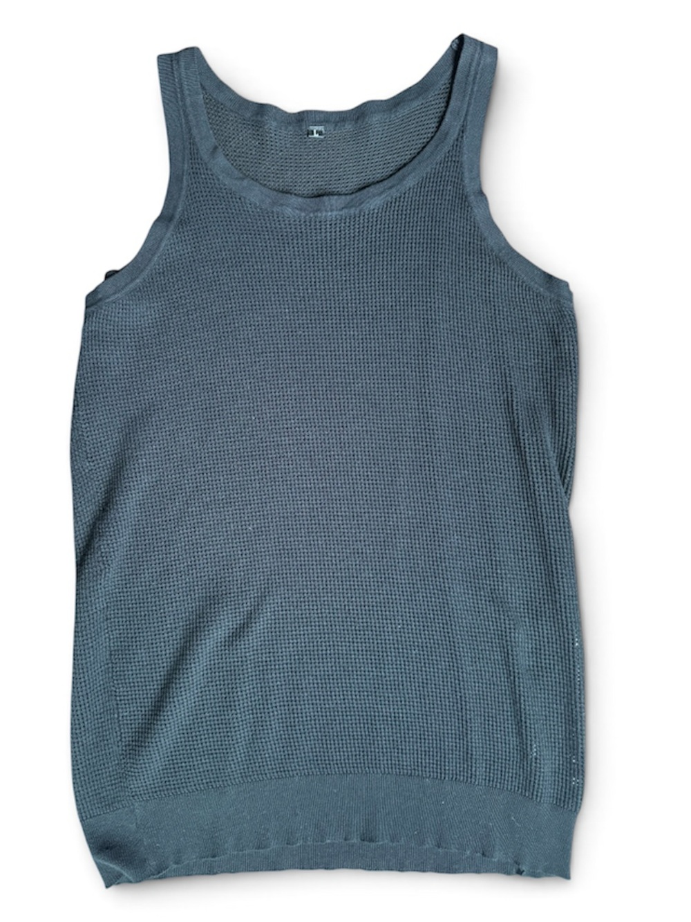 Classic Men's Blue Knit Tank Top